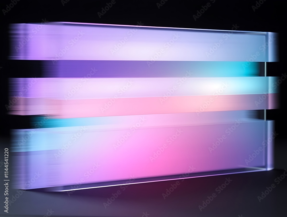 Abstract Glass Sculpture: Layered Pastel Hues in Motion Abstract Glass Sculpture: Layered Pastel Hues in Motion
