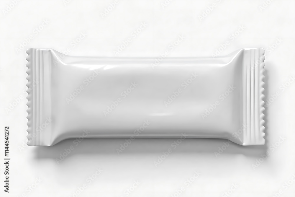 Blank Glossy Chocolate/Candy Bar Packaging White Mockup Blank Glossy Chocolate/Candy Bar Packaging White Mockup
