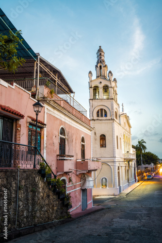 Obraz na płótnie Old Town Santo Domingo Dominican Republic w salonie