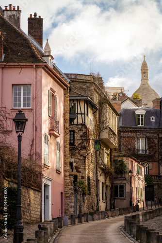 Obraz na płótnie Sacre Coeur in Montmartre Quarter Paris, France w salonie