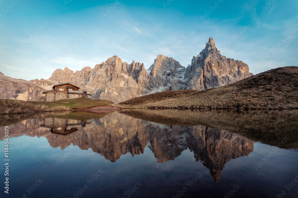Passo Rolle in the Dolomites, Italy