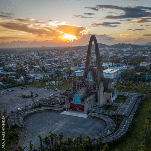 Obraz na płótnie Basilica Nuestra Senora De La Altagracia Dominican Republic w salonie