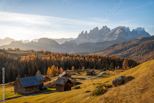 Obraz na płótnie The Dolomites Mountains in Northern Italy w salonie