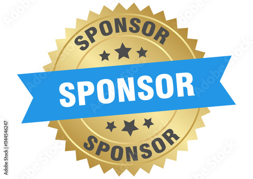 SPONSOR label, sign
