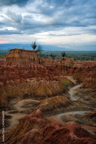 Obraz na płótnie Tatacoa Desert in Southern Colombia w salonie