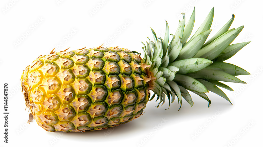 Ripe pineapple isolated on a white background Ripe pineapple isolated on a white background
