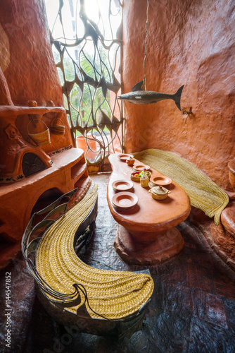 Obraz na płótnie Casa Terracota in Villa de Leyva Colombia w salonie