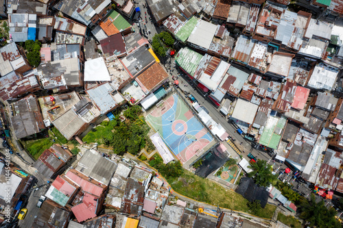Obraz na płótnie Comuna 13 in Medellin Colombia w salonie