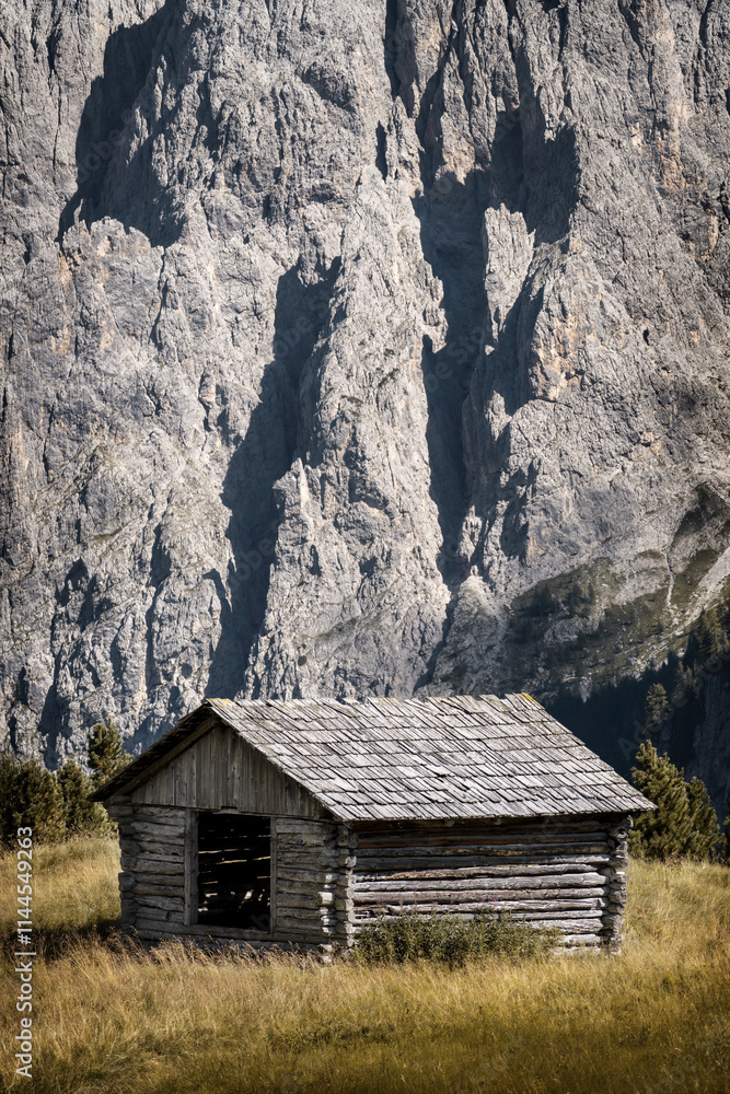 Lonely Hut in the Dolomites, Italy