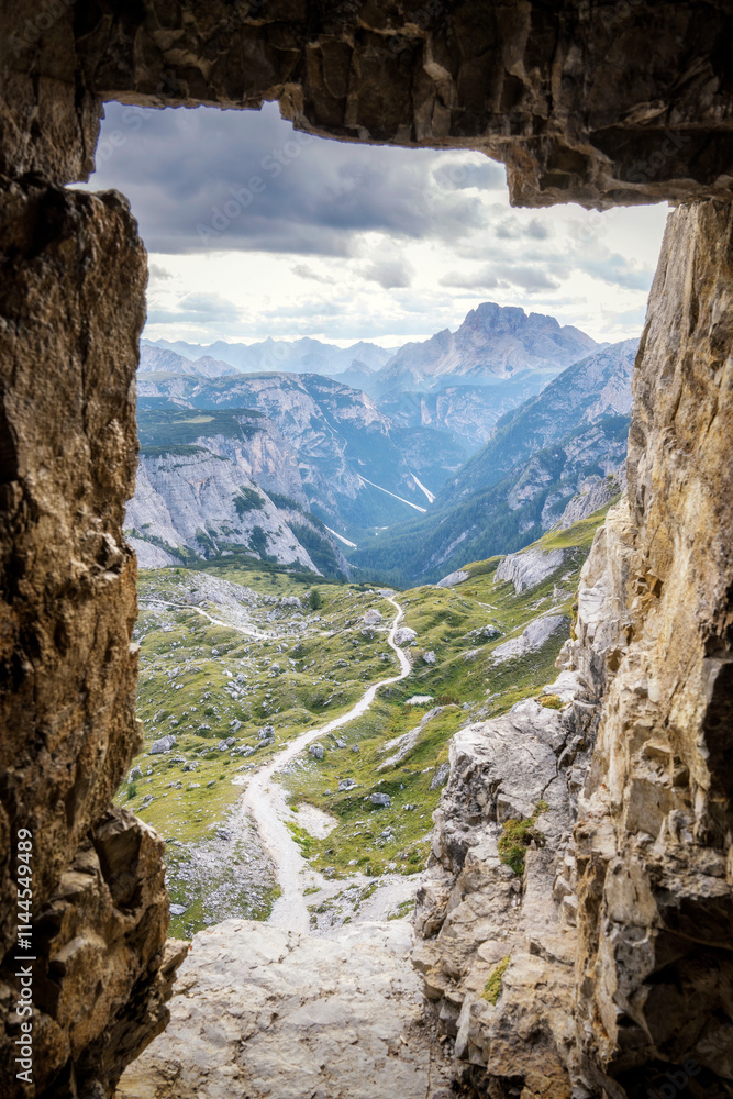 WW1 Cave in the Dolomites, Italy