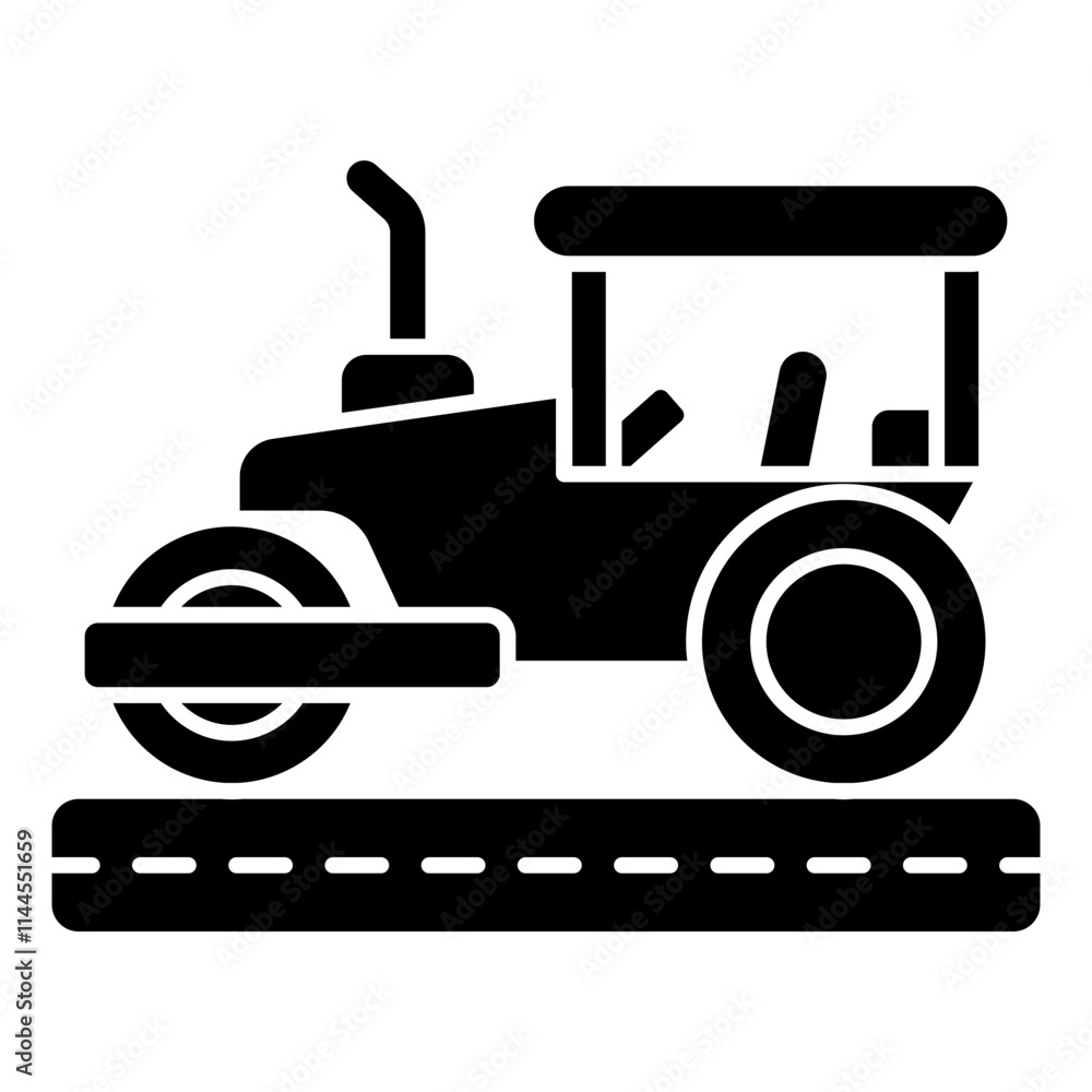 Modern design icon of tractor Modern design icon of tractor