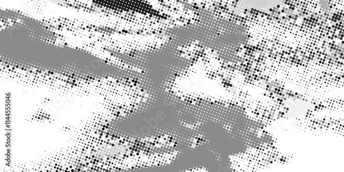 Background of cotton fabric with geometric dot pattern. Polka dot design for fashion clothing. Criss cross lines forming diamonds. Close up. Bandhani dupatta in light and dark grey color.