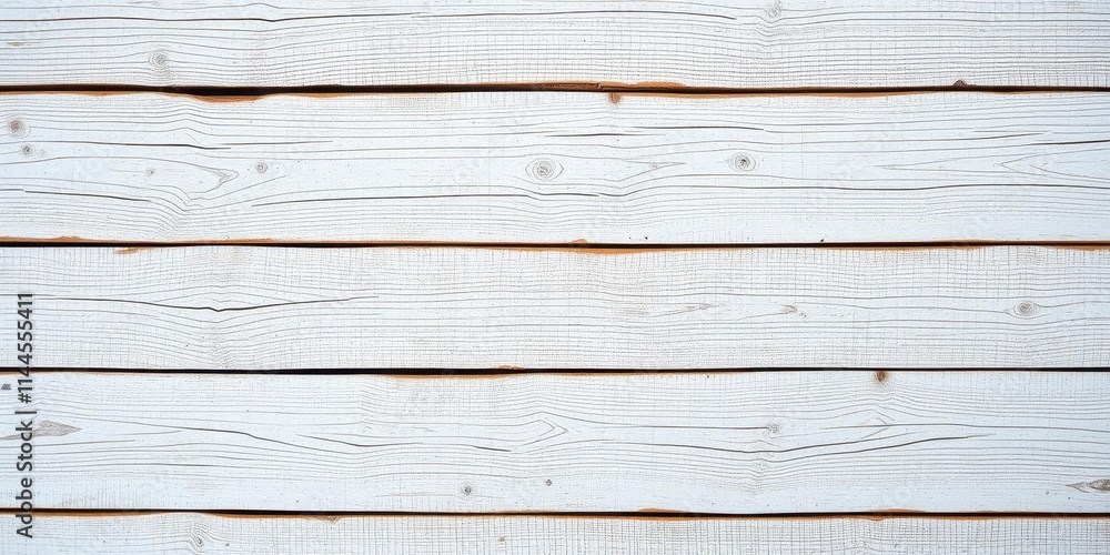 Obraz premium White wooden boards with a rustic texture background, weathered, space