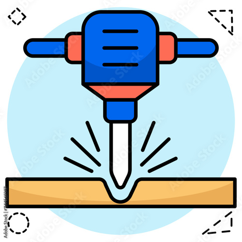 Premium download icon of hand drill machine