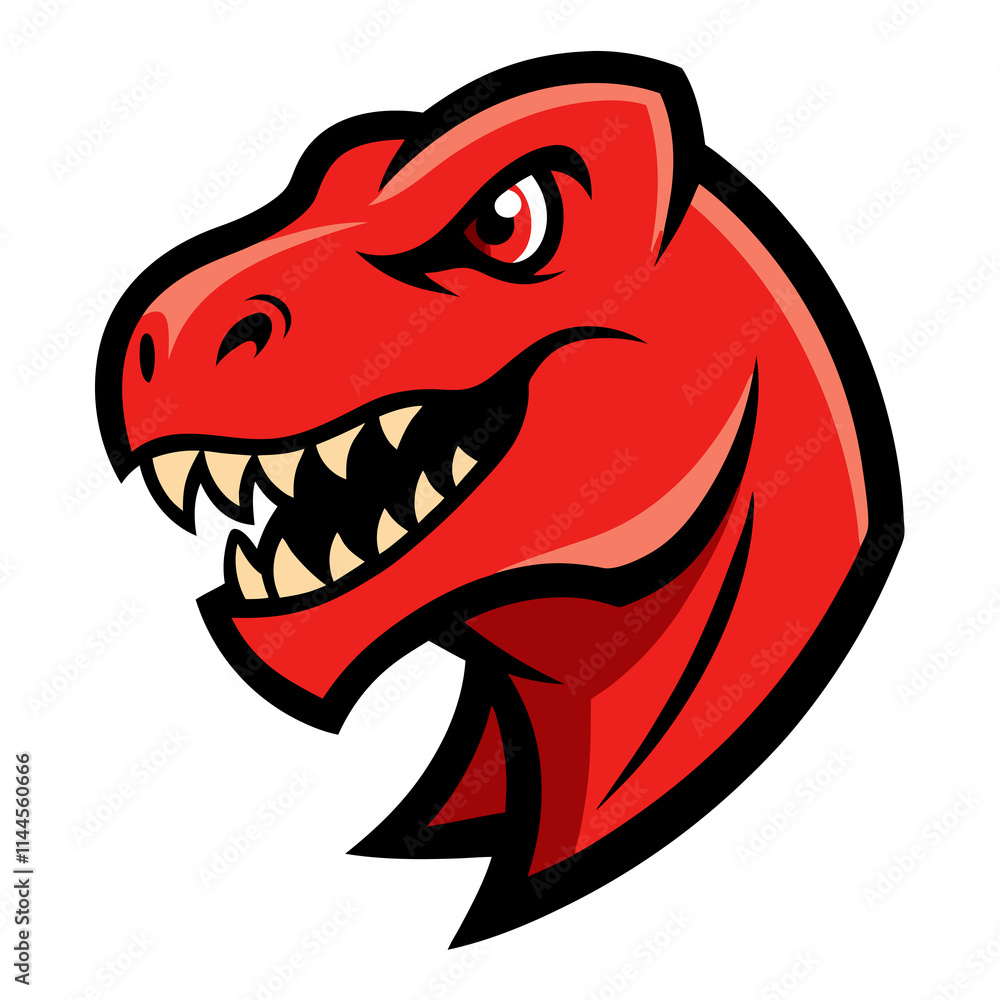 T-Rex mascot logo silhouette vector T-Rex mascot logo silhouette vector