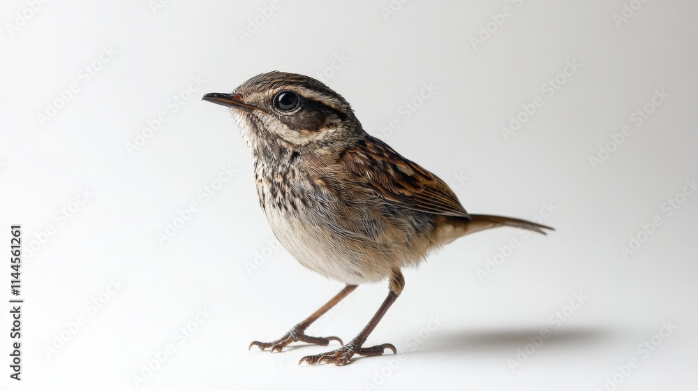 a small brown bird with a white background a small brown bird with a white background