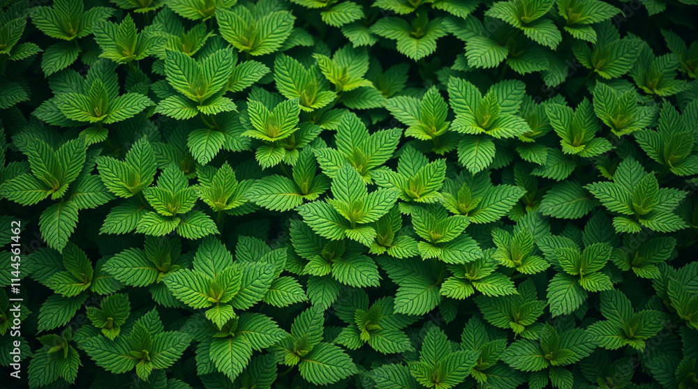 Lush Green Mint Leaves. This image is particularly relevant for those interested in gardening, herbal remedies, or culinary uses of mint. Lush Green Mint Leaves. This image is particularly relevant for those interested in gardening, herbal remedies, or culinary uses of mint.
