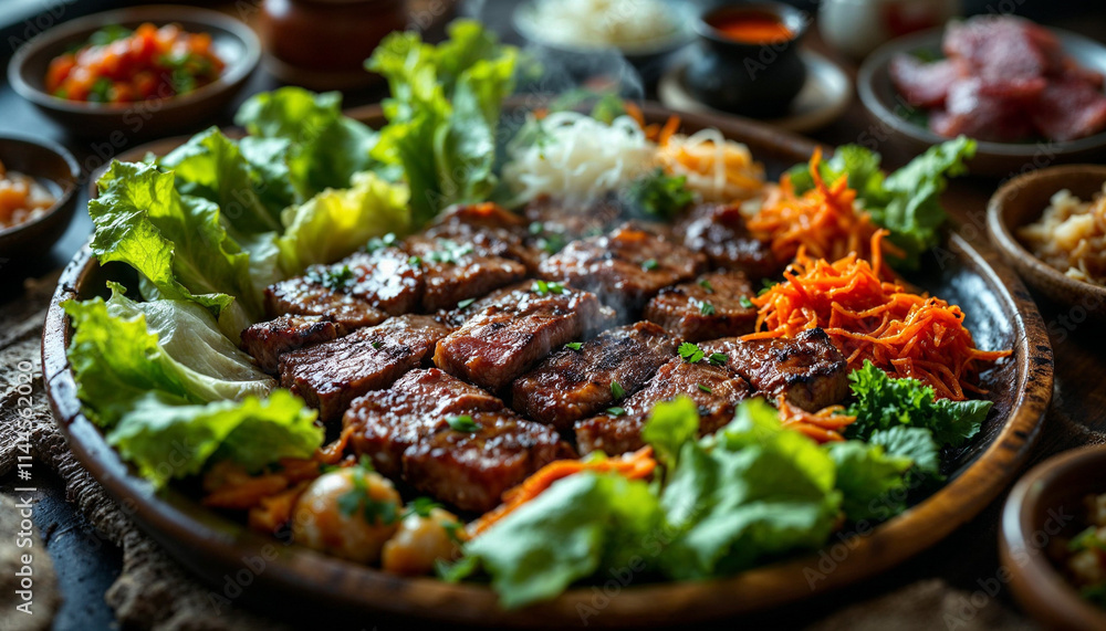 Bulgogi Beef with Asian Vegetables and Steamed Rice Bulgogi Beef with Asian Vegetables and Steamed Rice