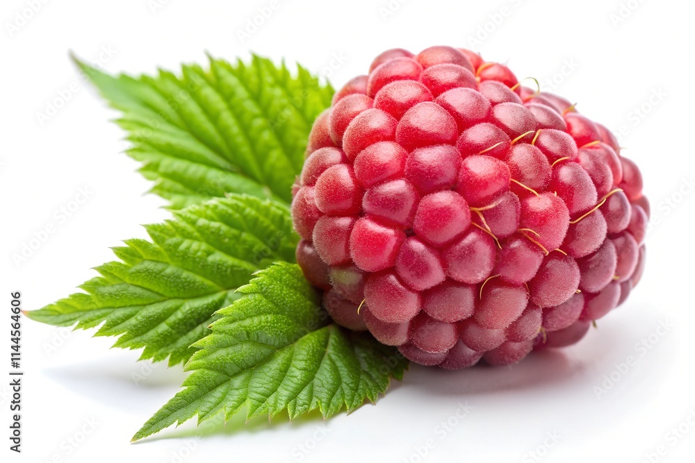 Fresh Raspberry Isolated on White Background Fresh Raspberry Isolated on White Background