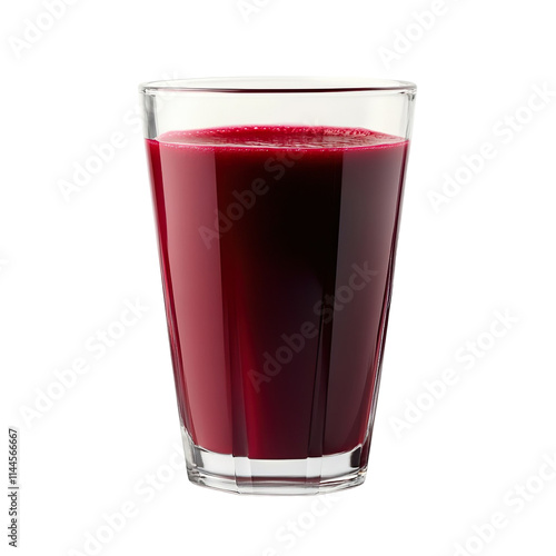 Wallpaper Mural Extreme front view of a hyperrealistic beet-apple juice in a glass isolated on a white transparent background Torontodigital.ca