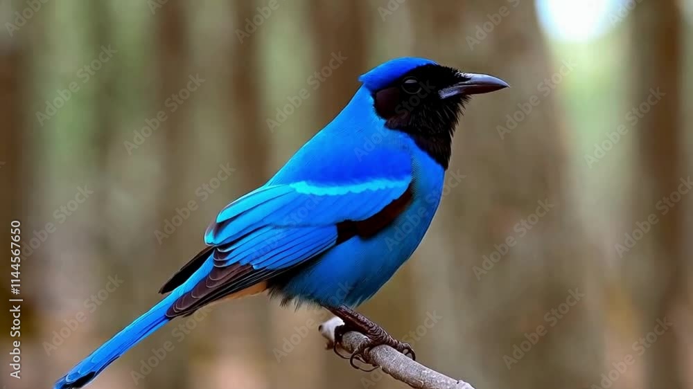 Slow motion high resolution cinematic horizontal animation video, Azure-winged magpie perched on cherry blossom branch with Great Wall of China in background
Slow motion high resolution cinematic horizontal animation video, Azure-winged magpie perched on cherry blossom branch with Great Wall of China in background