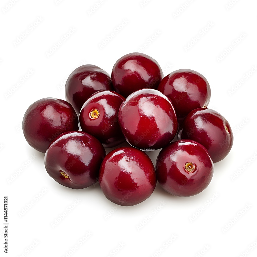 Fototapeta premium Plum Isolated on White Background
