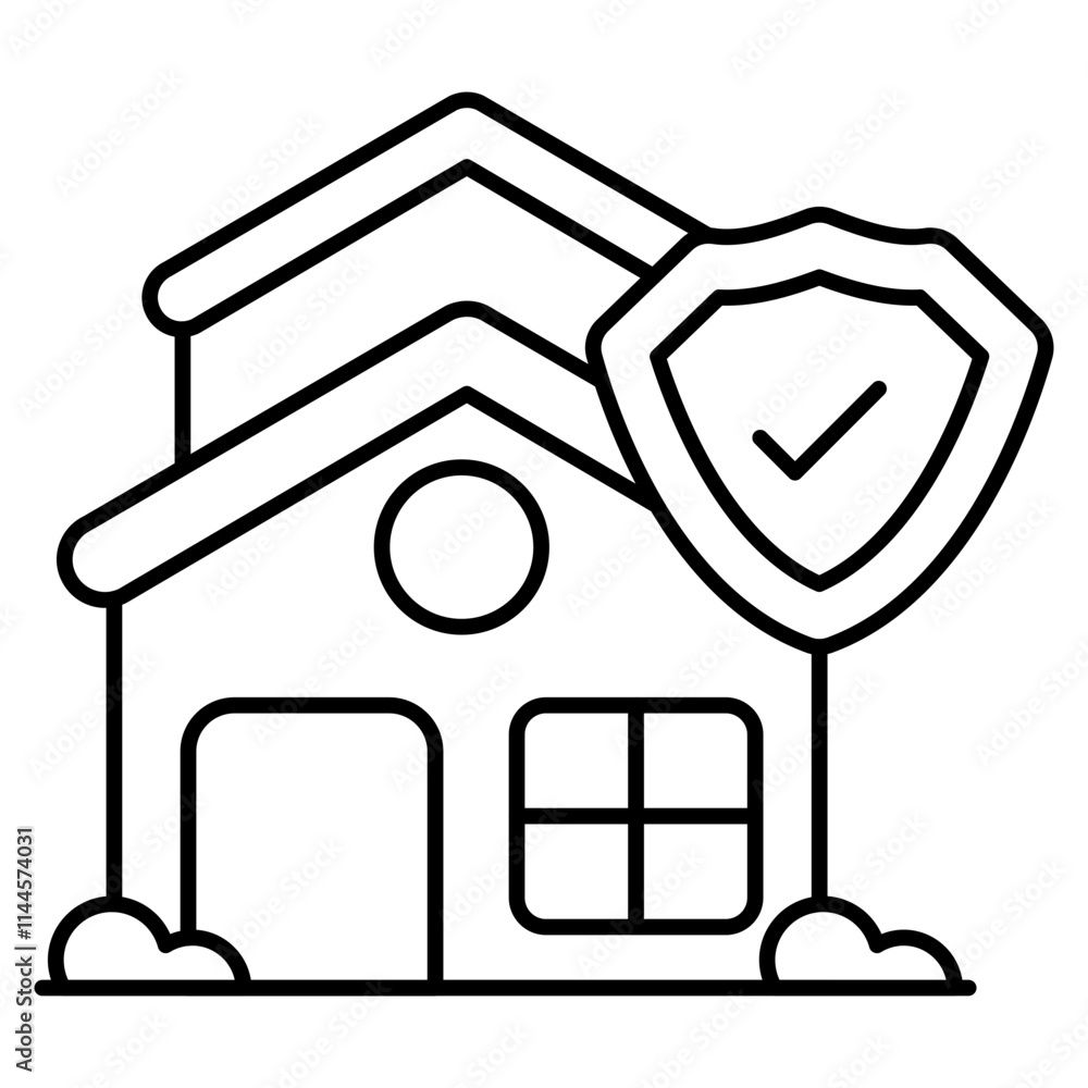 A unique design icon of home security