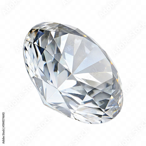 Abstract 3d diamond stone in triangle or round style isolated on white background