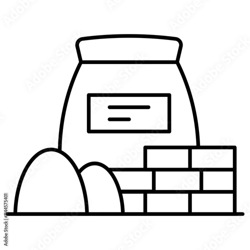 Perfect design icon of cement sack