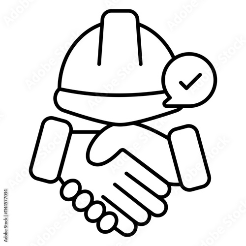 An icon design of construction deal