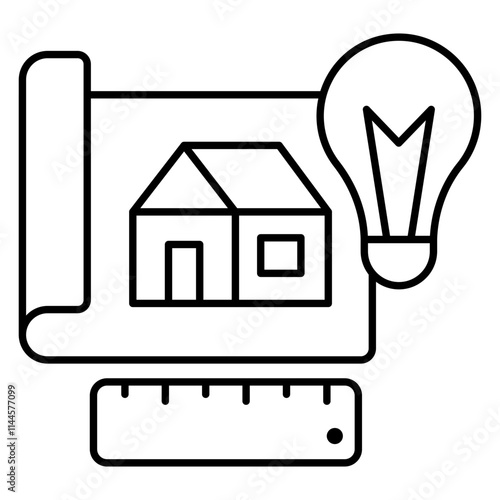 Premium download icon of house plan