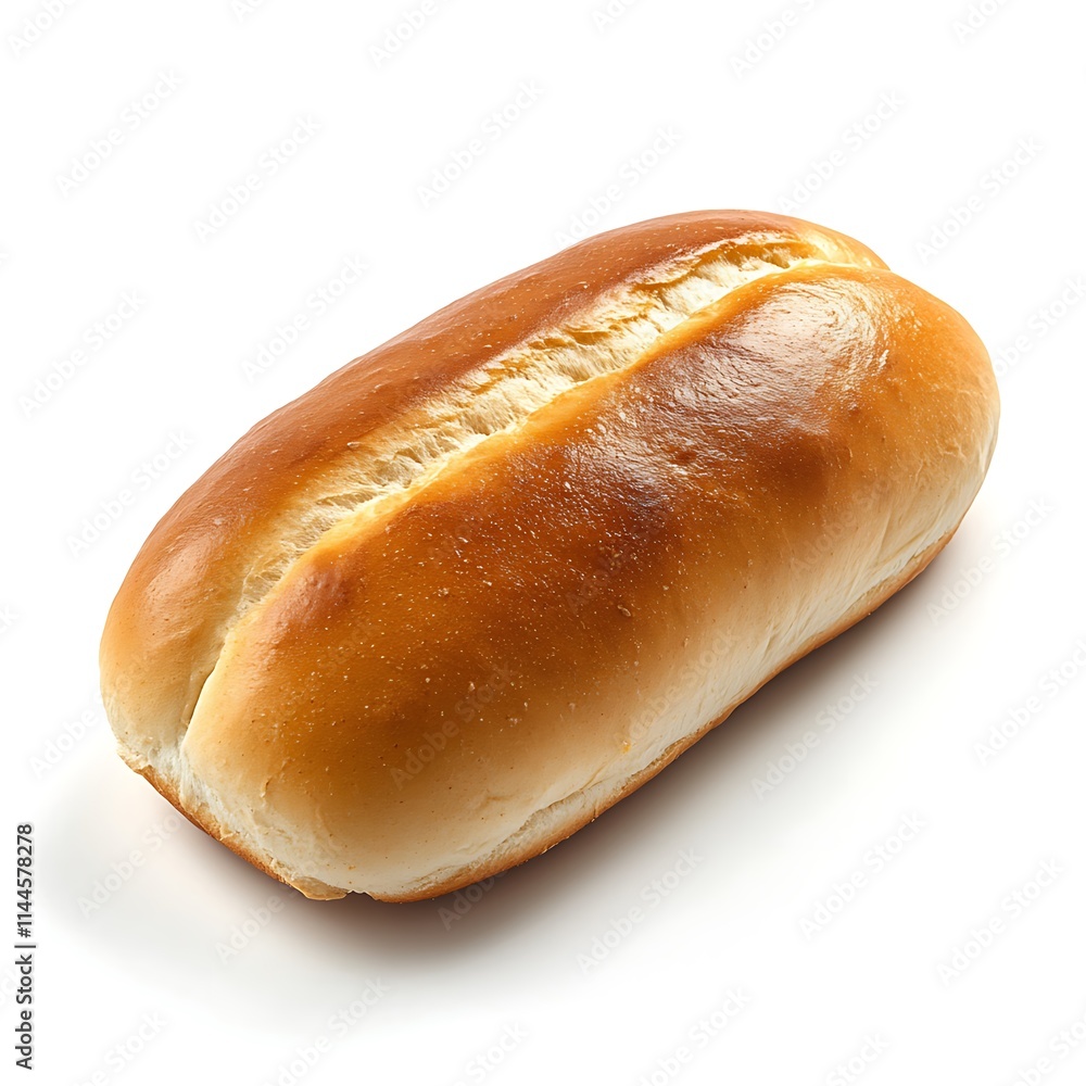 Hot Dog Bun Isolated on White Background Hot Dog Bun Isolated on White Background
