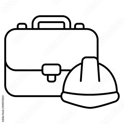 Flat design icon of toolkit
