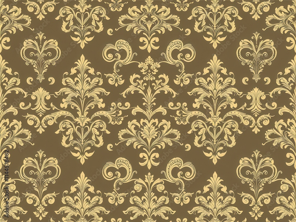 Elegant intricate floral damask pattern in light grey and white, textile, ornate, classic Elegant intricate floral damask pattern in light grey and white, textile, ornate, classic