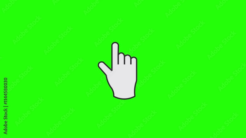 Drag icon, Animated Hand Gesture Swipe One Finger Up. 4K Video Motion Green Screen. Drag icon, Animated Hand Gesture Swipe One Finger Up. 4K Video Motion Green Screen.