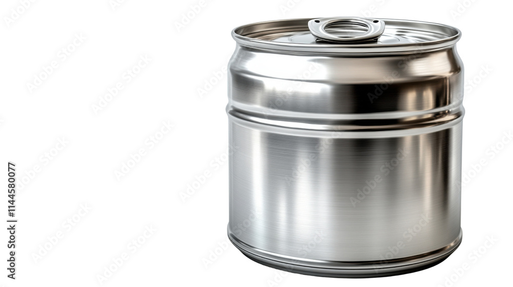 Aluminium milk can isolated on white background Aluminium milk can isolated on white background