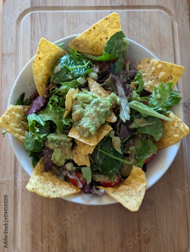 nachos and guacamole