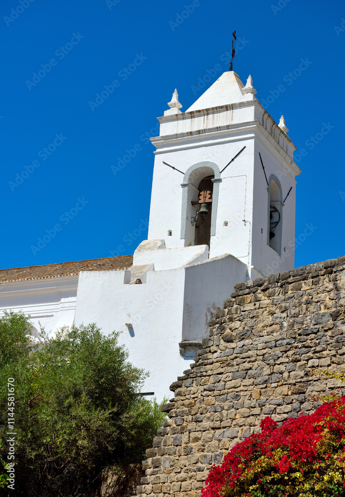 Fototapeta premium Igreja de Santa Maria do Castelo (Church of Santa Maria do Castelo) Tavira Portugal