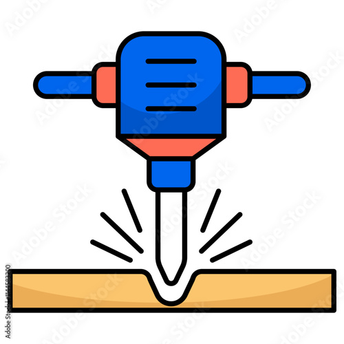 Premium download icon of hand drill machine