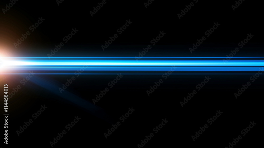 Abstract digital banner: Glowing blue light beam on a dark background. Futuristic technology concept with neon light effects. Ideal for presentations, websites, and graphic design projects. Abstract digital banner: Glowing blue light beam on a dark background. Futuristic technology concept with neon light effects. Ideal for presentations, websites, and graphic design projects.