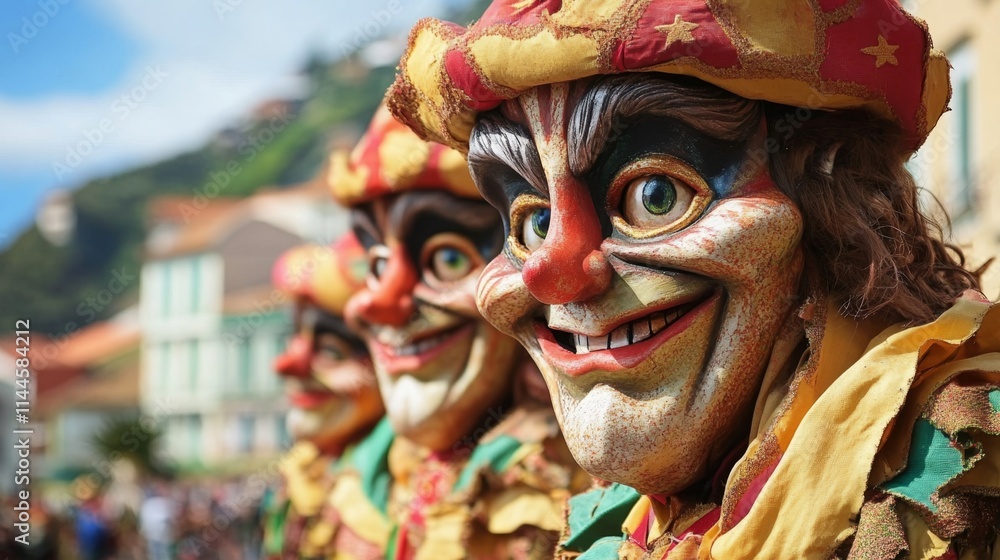 Colorful Carnival Masks: A Festive Celebration Colorful Carnival Masks: A Festive Celebration
