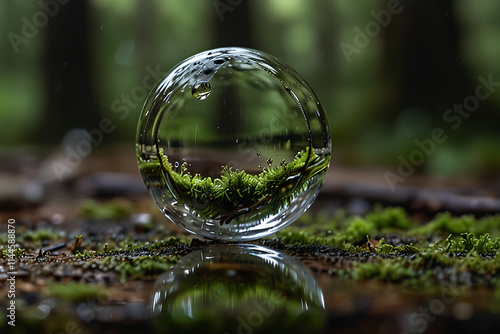 Wallpaper Mural water drops on the grass Torontodigital.ca