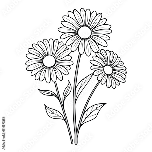 Wallpaper Mural White Chamomile Flower Bouquet - Floral Vector Design  Beautiful Vector Artwork Torontodigital.ca