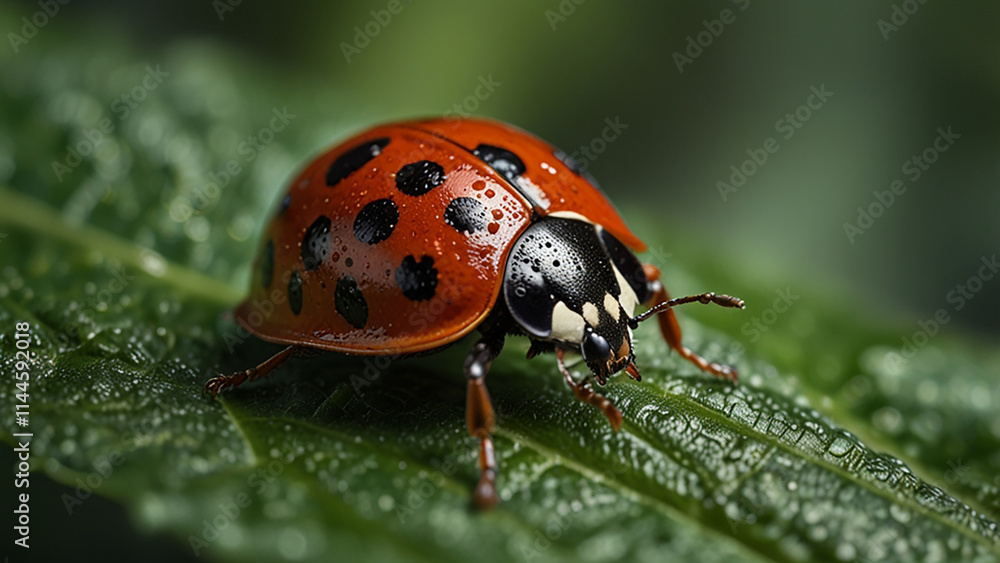 ladybird on a leaf ladybird on a leaf