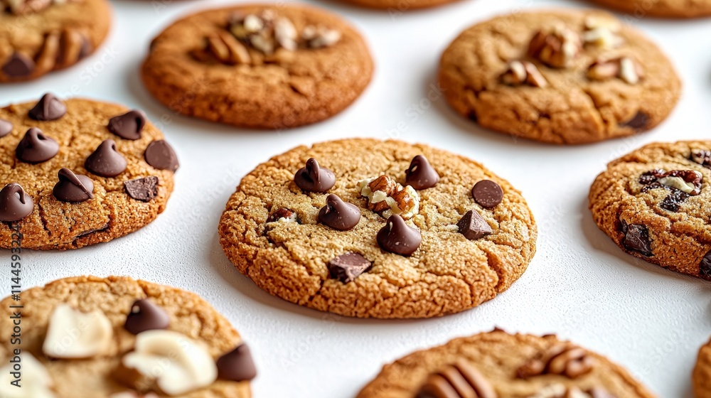 Gourmet Assorted Cookies Chocolate Chip Nut Baking Dessert Photography Gourmet Assorted Cookies Chocolate Chip Nut Baking Dessert Photography