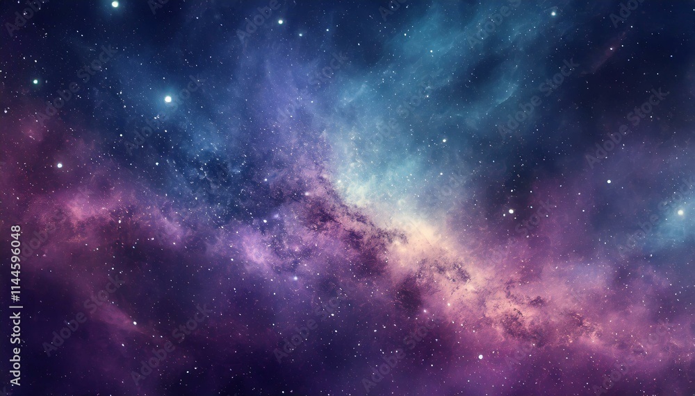 Naklejka premium 幻想的な宇宙の風景