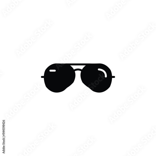 Amazing sunglass icon vector art illustration.