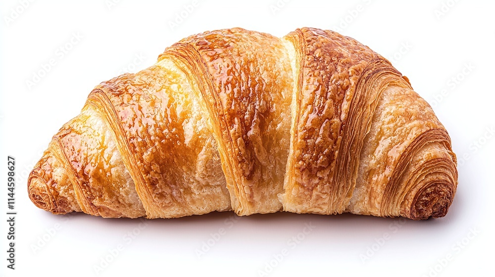 Golden Brown Croissant, Delicious Bakery Pastry Golden Brown Croissant, Delicious Bakery Pastry