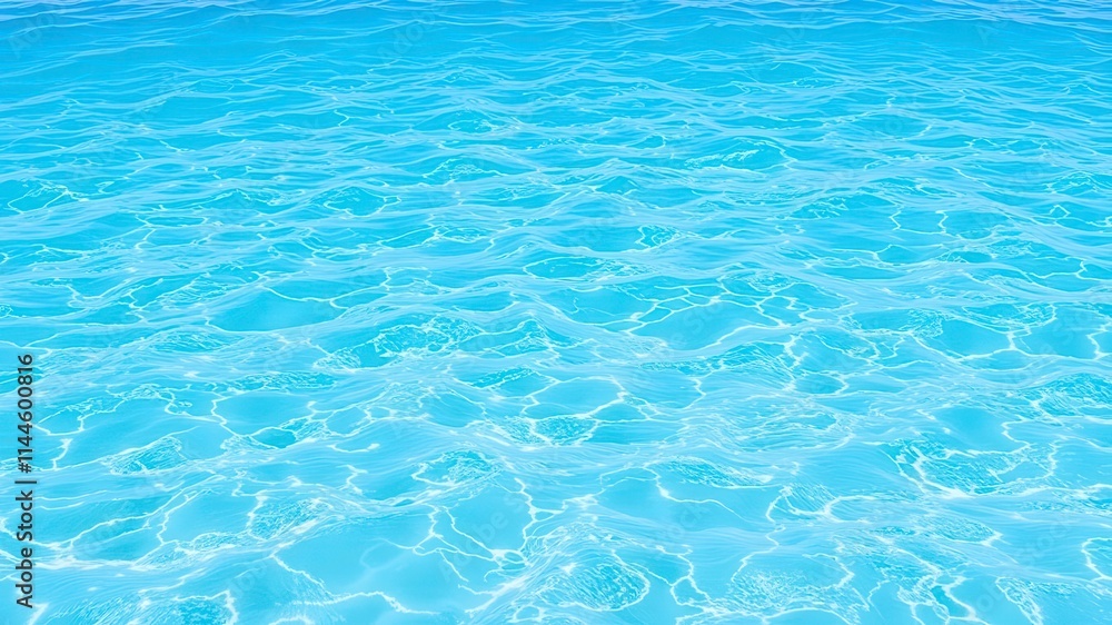 Turquoise ocean water with foamy waves, serene sea background, sea, azure, background Turquoise ocean water with foamy waves, serene sea background, sea, azure, background