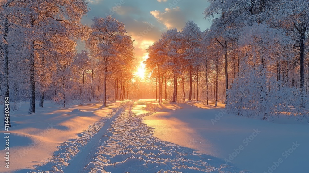 sunrise in winter sunrise in winter